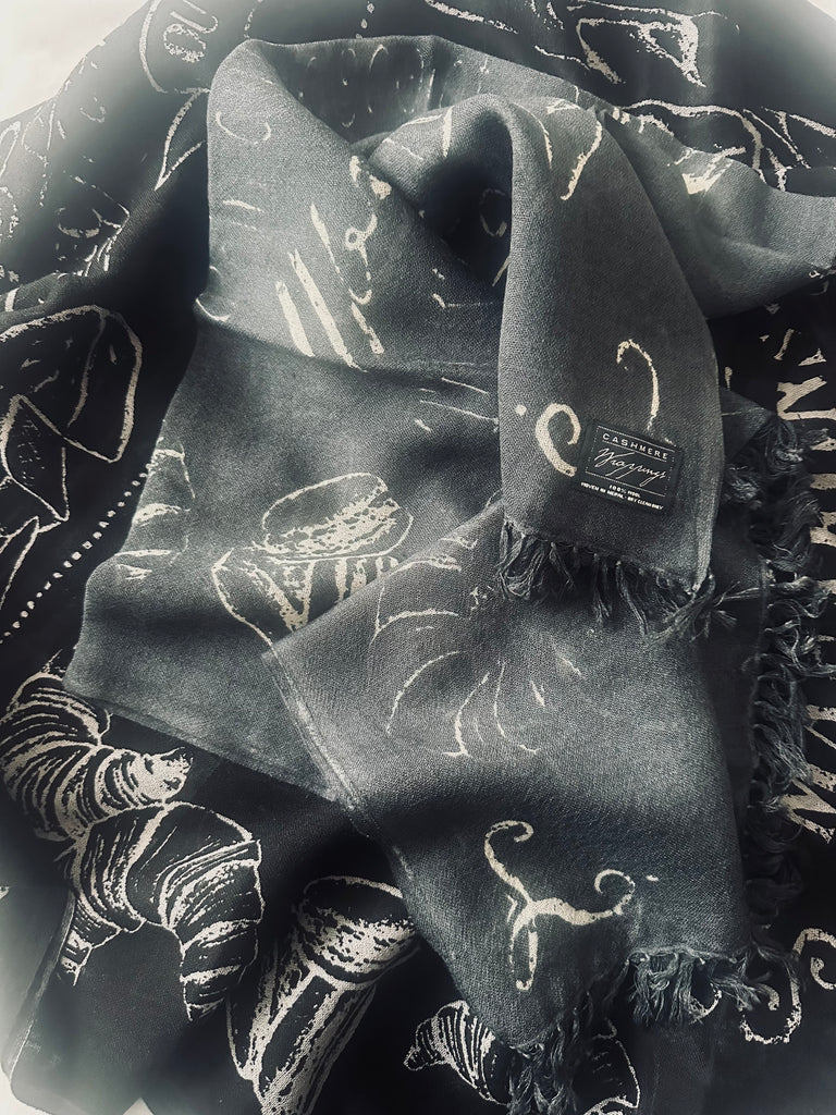Cafe de Paris Chalkboard on Fine Merino