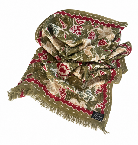 Kantha Textile Print Scarf