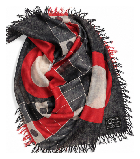 Parcheesi Geometric Oversized Scarf