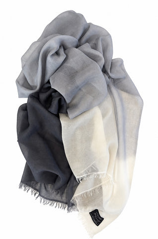 Ivory,  Nickel & Charcoal Ombre
