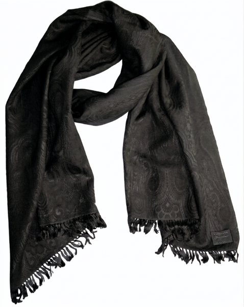 Paisley Jacquard Weave of Fine Merino & Silk