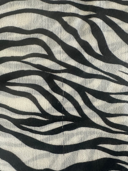 Zebra Fine Gauge Cashmere Scarf — Archive Imperfect