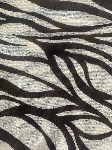 Zebra Fine Gauge Cashmere Scarf — Archive Imperfect