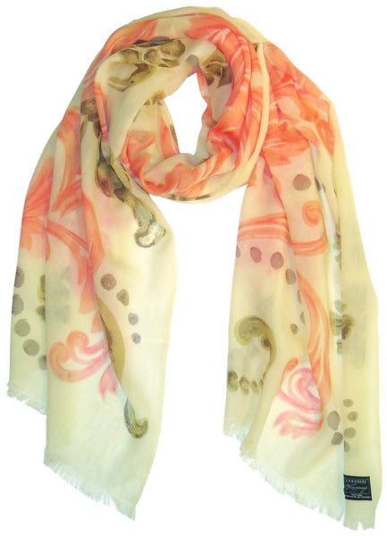 Acanthus on Fine Merino