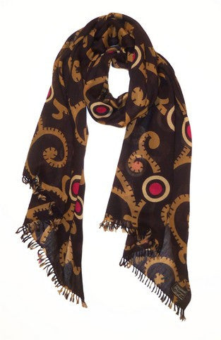 Applique print on Fine Merino