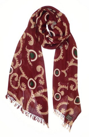 Applique print on Fine Merino
