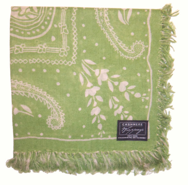Bandana Square Print on Fine Merino Wool