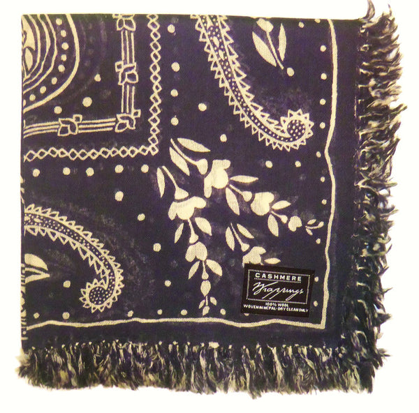 Bandana Square Print on Fine Merino Wool