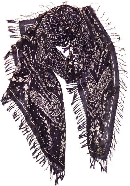 Bandana Oblong on Fine Merino