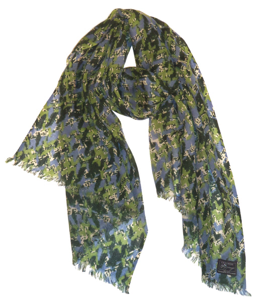 Chevron print on Fine Silk