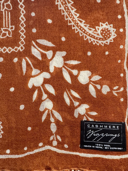Bandana Square Print on Fine Merino Wool