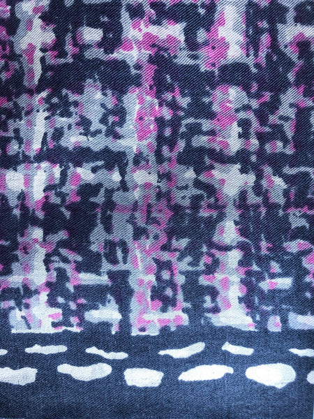 Tweed Print on Fine Silk