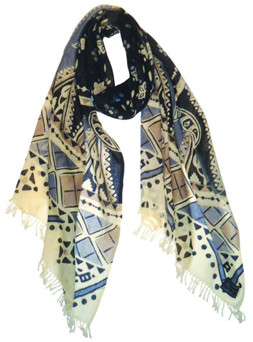 Modern Tribe on Fine Merino Wool