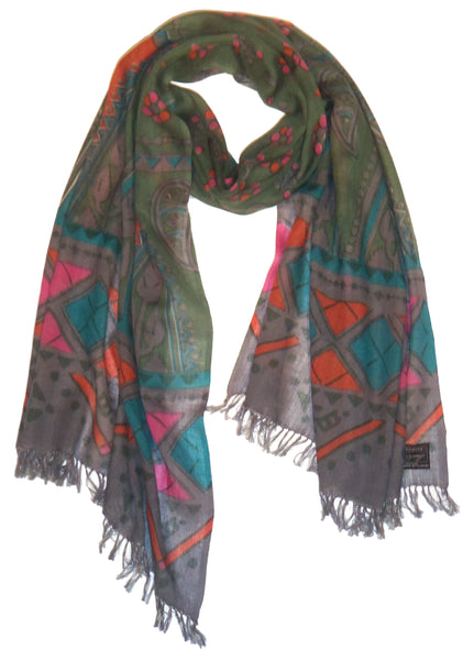 Modern Tribe on Fine Merino Wool