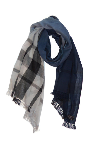 Yarn Dye Plaid with Ombre Dip
