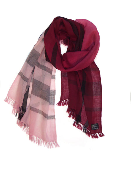 Yarn Dye Plaid with Ombre Dip