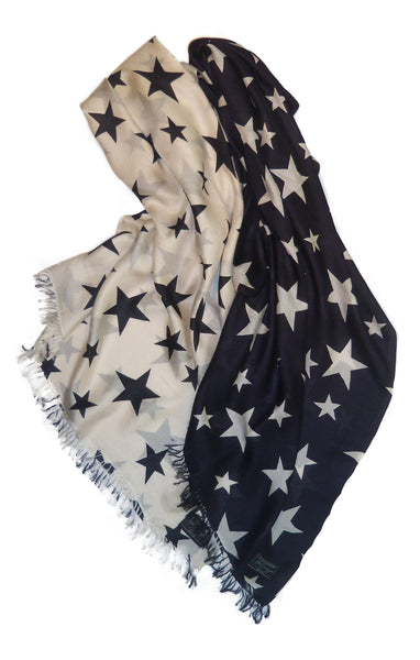 Stars on Fine Merino Wool