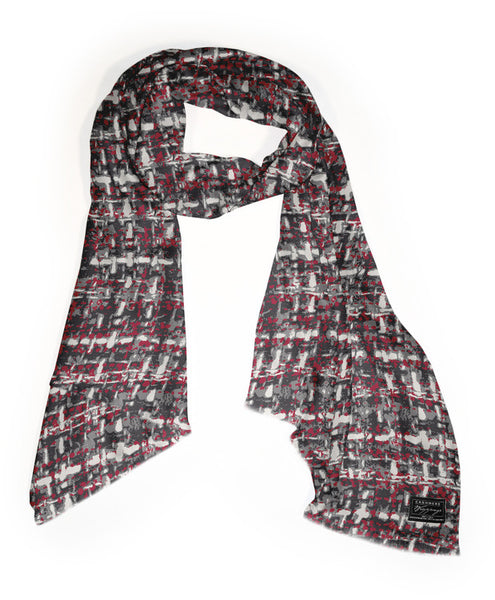 Tweed Print on Fine Silk