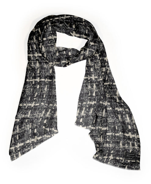 Tweed Print on Fine Silk