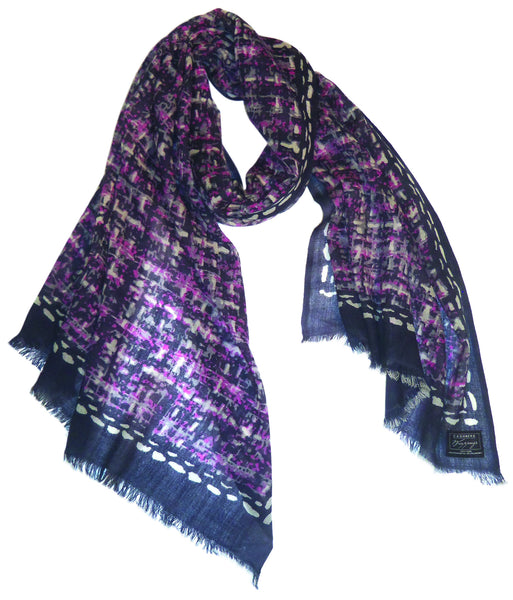 Tweed Print on Fine Silk