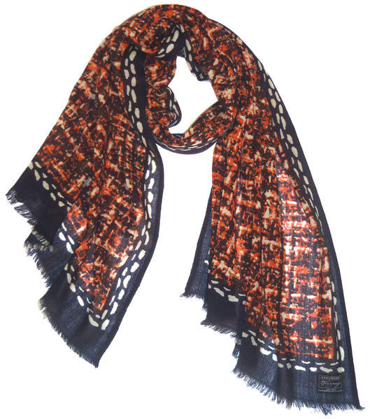Tweed Print on Fine Merino Wool