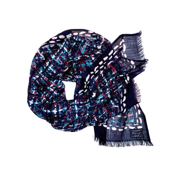 Tweed Print on Fine Merino Wool