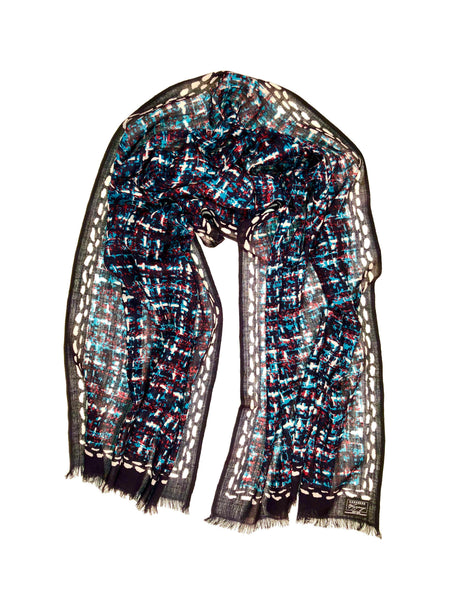 Tweed Print on Fine Merino Wool