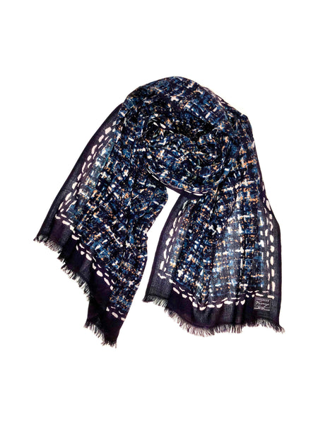 Tweed Print on Fine Merino Wool